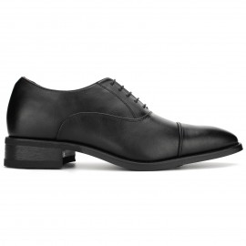 ビジネスシューズ メンズ 革靴 本革 ロングノーズ 内羽根 身長6cmUP ヒールアップシューズ 3E 紐 通勤 フォーマル 冠婚葬祭 結婚式 靴 メンズ